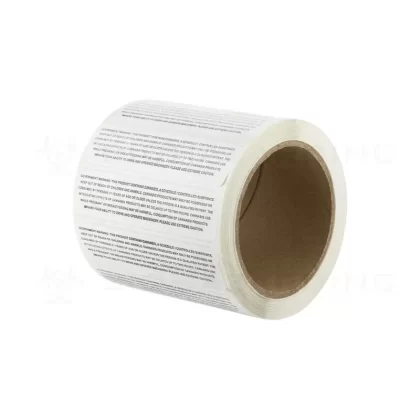California | CA Government Warning Labels | 1″ x 4″ | 1000 Count
