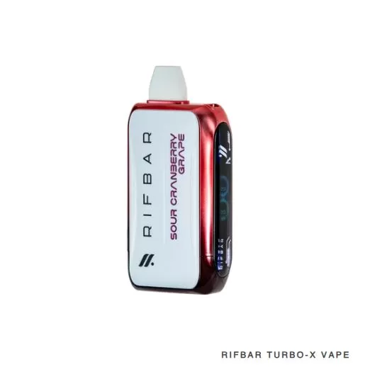 Rifbar Turbo X Rechargeable Disposable Vape (25,000 Puffs) - 50 mg / Blueberry Bliss Burst - Image 3