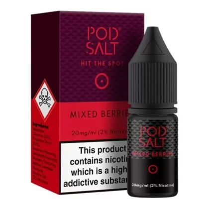 Mixed Berries Nic Salt E-Liquid by Pod Salt (10ml) - 11mg