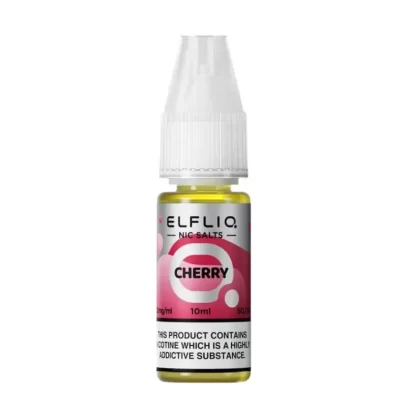 Elfliq Cherry 10mg Salt Nicotine E Liquid - Vape Product, Vape Product