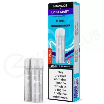 Menthol Hawcos x Lost Mary Crystal Pro Prefilled Pods