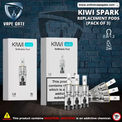Kiwi Spark Replacement Pods (Pack of 3) - 0.8 ohm