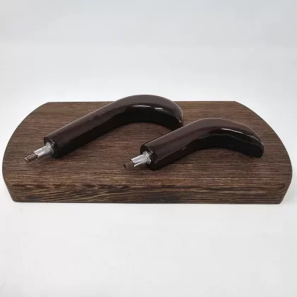 The Club Wireless Handle Set - Wood Species#Black Walnut (Straight)>Black Cherry (Loop)>Padauk (Straight)>Padauk (Loop)>Black Walnut (Loop)>Black Cherry (Straight)>Purpleheart (Straight)>Pur