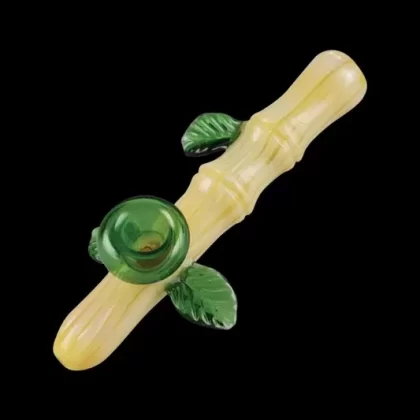 Bamboo Glass Hand Pipe