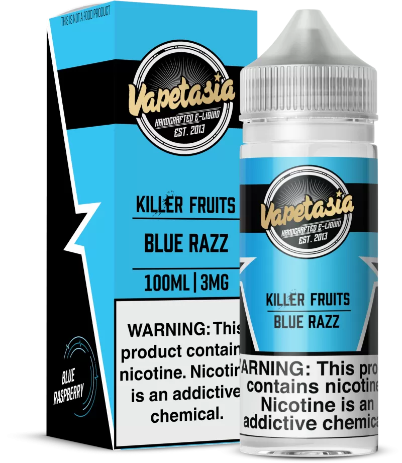 Vapetasia - Killer Fruits Blue Razz - 100ML E-Liquid - 3MG