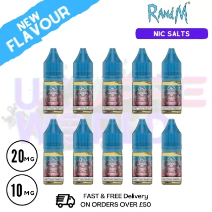 Bluelicious Ice RandM Tornado 7000 Nic Salt BOX OF 10