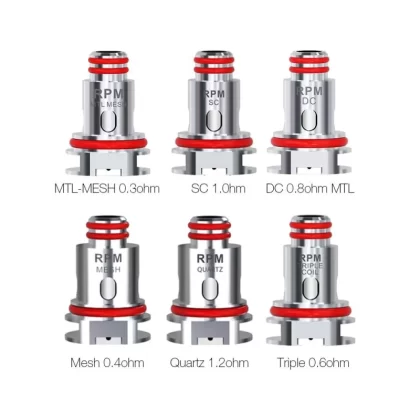 SMOK RPM Replacement Coil for Nord 4, Thallo, Thallo S, Nord X, RPM 2 Kit, RPM 2S, SCAR-P3, SCAR-P5, RPM Lite, Alike, Pozz X, Nord 2, Fetch Pro, RPM80, RPM80 Pro, Fetch Mini, RPM40,Morph Pod (C58620)