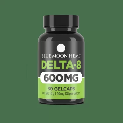 Blue Moon Hemp Delta 8 Gel Caps 600mg