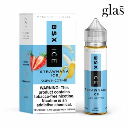 Strawnana Ice by Glas Basix 60ml - Style#3mg