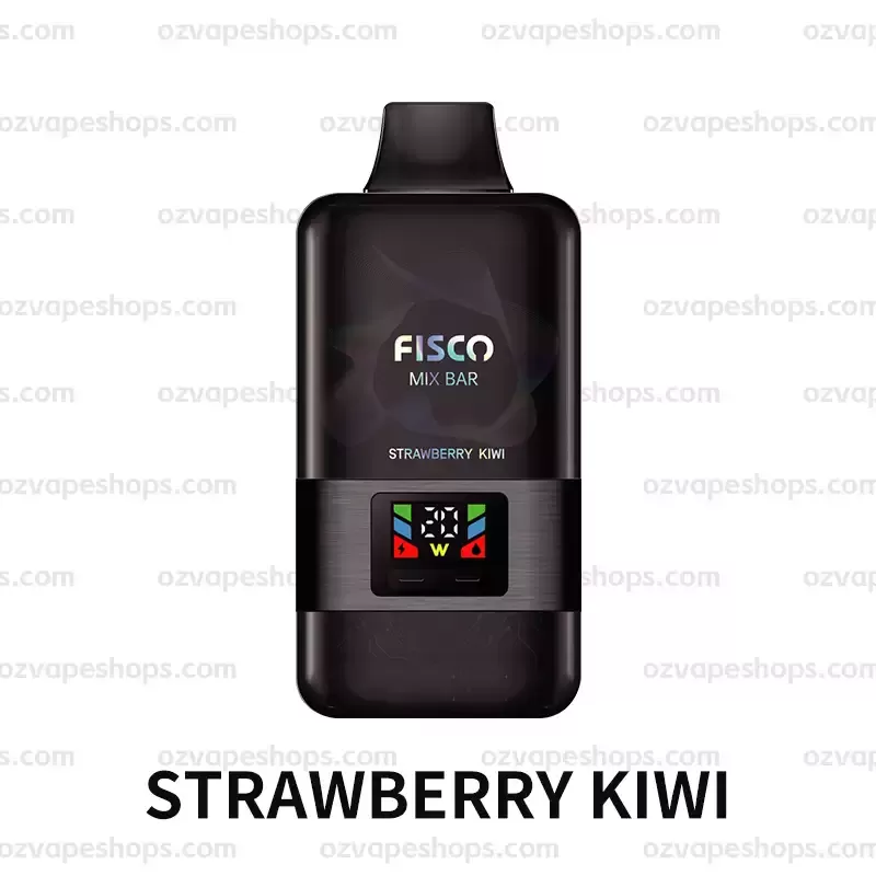 Fisco Max Bar 12000 Puffs – Strawberry Kiwi - Ozvapeone (096FB5)