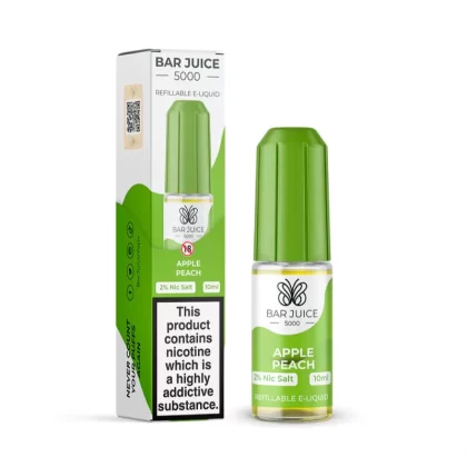 Bar Juice 5000 Salt Nicotine Apple Peach 10mg & 20mg Salts - Vapourdays Co