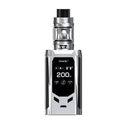 SMOK R-Kiss 200W Kit - colour#Silver Black>Black Red>Navy Blue and Prism Chrome>Gold Black>Red Black>7 Color Black