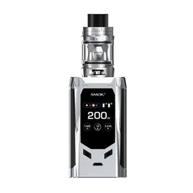 SMOK R-Kiss 200W Kit - colour#Silver Black>Black Red>Navy Blue and Prism Chrome>Gold Black>Red Black>7 Color Black