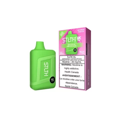 STLTH 8K PRO – GREEN APPLE ICE - Nicotine Strength#20 mg/mL