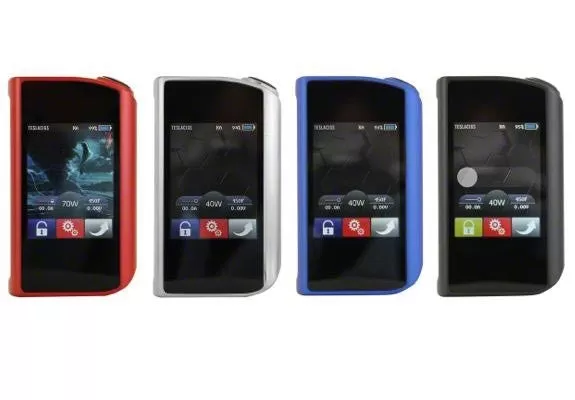 Teslacigs Touch 150W TC Mod by dual 18650 batteries - Red