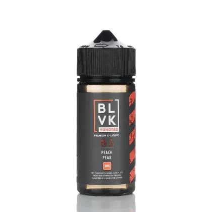 BLVK Hundred No Nicotine Vape Juice 100ml (Peach Pear) - Vape Store
