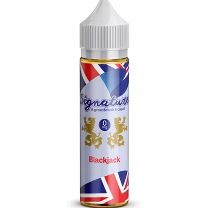 Signature Black Jack 60ml E Liquid - 0mg