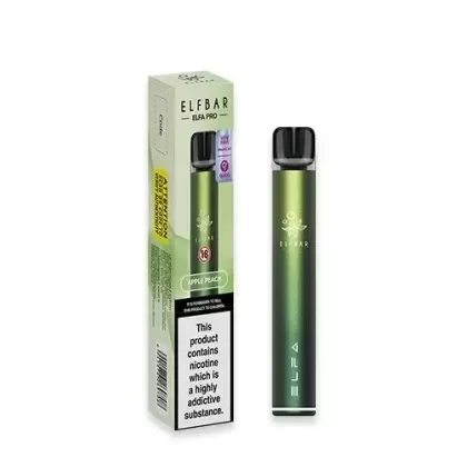 ELFA Pro Pod Kit & Disposable Vape Pod – Apple Peach – Aurora Green