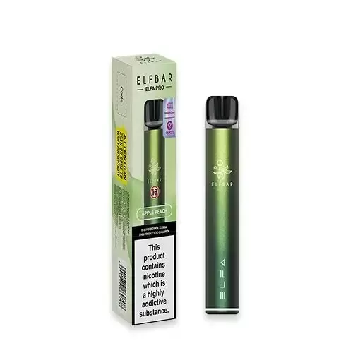 ELFA Pro Pod Kit & Disposable Vape Pod – Apple Peach – Aurora Green