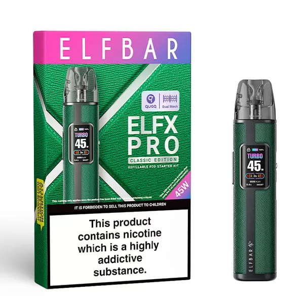 Elf Bar Elfx Pro Classic Edition Pod Vape Kit - Black, Cowboy Brown; Pod Kit - Image 3