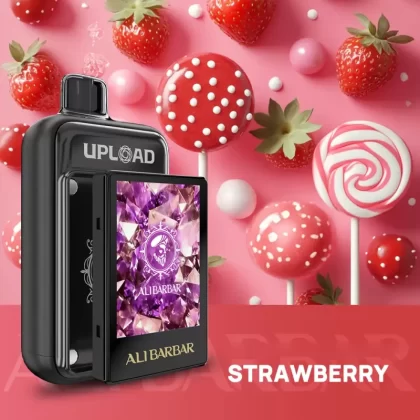 ALIBARBAR UPLOAD 25000 PUFFS – Strawberry Ice - Oil Tank + Screen, Oil Tank Only (105E15)