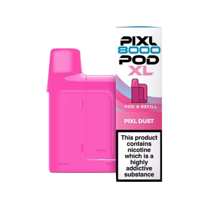 Strawberry Raspberry Ice Pixl 8000 Refill Pack - 20 mg - Vape Product (A4D60D)