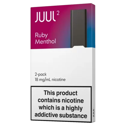 JUUL2 Ruby Menthol (Pack of 2) - 18mg - Vape Product (5A4A65)