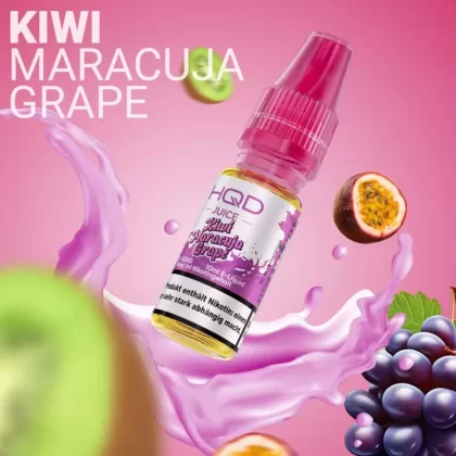 HQD Juice Liquid – Kiwi Maracuja Grape – 18 mg/ml Nikotin - HQD Juice / Passionsfrucht / Traube / Kiwi / 18mg/ml