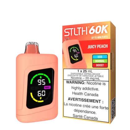 STLTH 60K - Juicy Peach - 20 mg/mL (wholeseller) - Excise AB, 20 mg/mL - AB (59713C)