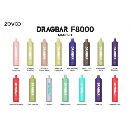 ZoVoo DragBar F8000 - Blue Raspberry Lemon - Skullvaping