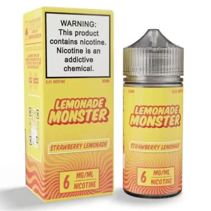 Strawberry Lemonade E-Liquid by Lemonade Monster - Size#100ml~Nicotine#0MG>3MG>6MG