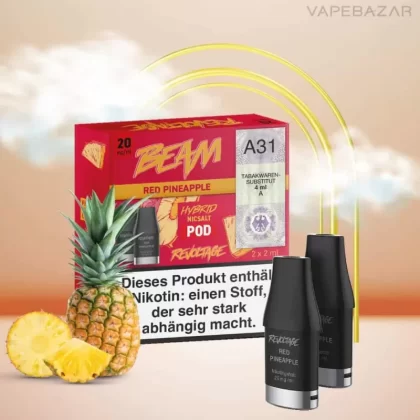 Revoltage Beam – Red Pineapple – Prefilled Liquid Pod – 2er Pack - Vapebazar