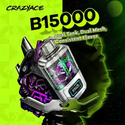 CRAZYACE B15000 Dual Tank 2 x 8ml - Raspberry Watermelon