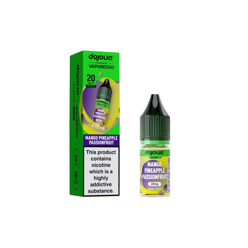 DojoLiq Mango Pineapple Passionfruit 10ml Nic Salt E-Liquid by Vaporesso - 20mg - Image 2