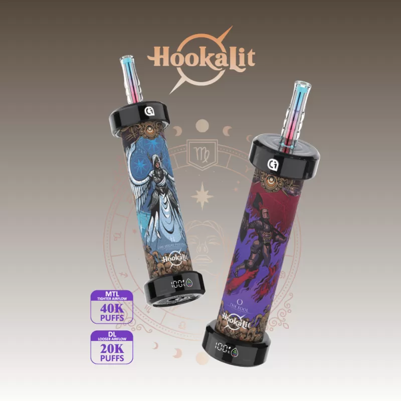 OLIT Hookalit 40K Disposable E-Hookah Device - 40,000 Puffs - Two Apple Shisha (The Hanged Man)