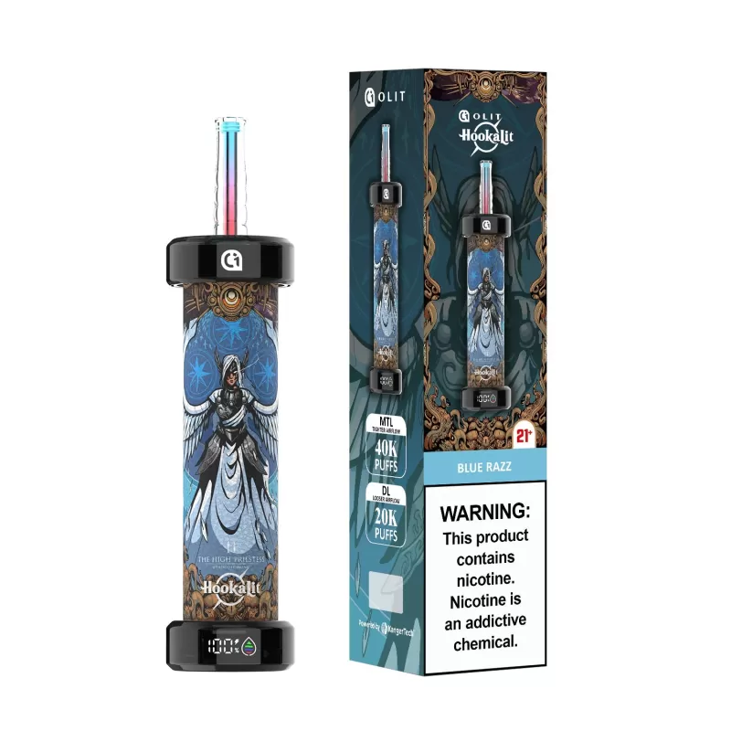 OLIT Hookalit 40K Disposable E-Hookah Device - 40,000 Puffs - Two Apple Shisha (The Hanged Man) - Image 3