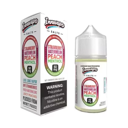 Innevape Salts - Strawberry Watermelon Peach Menthol - 30ML E-Liquid - 50MG