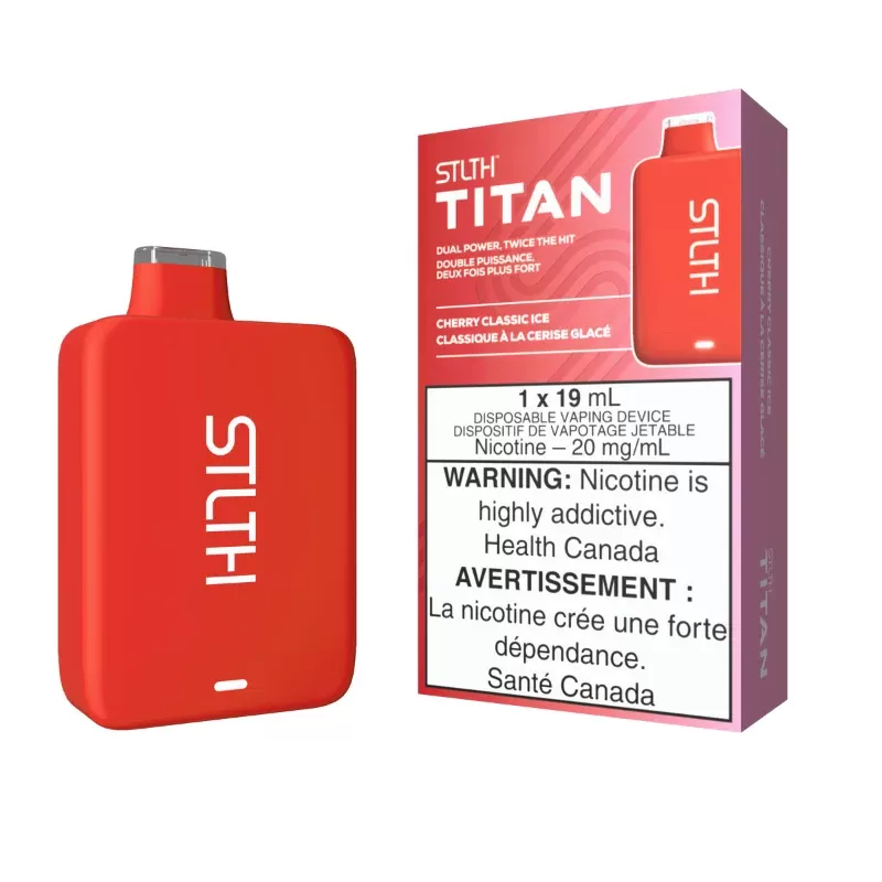 STLTH Titan Pro (15K) Cherry Classic Ice Disposable Vape