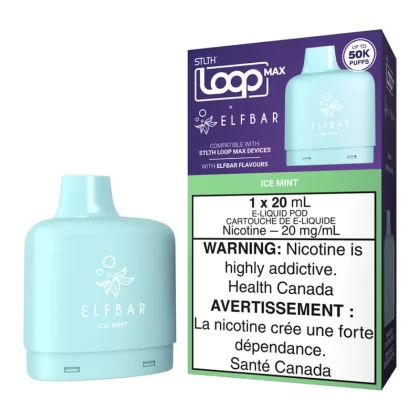 STLTH Loop Max X Elf Bar E-Liquid Pod Pack - Ice Mint 20ml - 20mg/ml