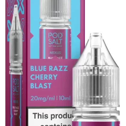 Blue Razz Cherry Blast – Pod Salt Nicotine Salt E Liquid – 10ml – TPD - Vapestorm Co