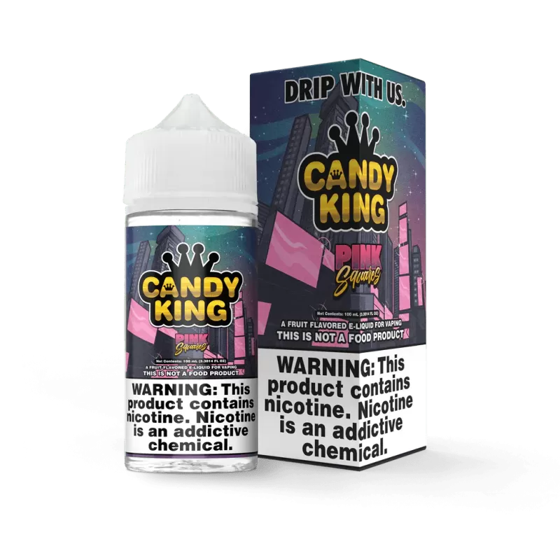 Candy King Pink Squares 100ml - Vape Product, Vape Product