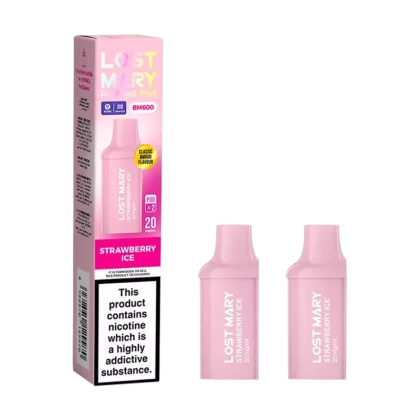 Strawberry Ice Lost Mary BM600 Pods - 20mg - Vape Product