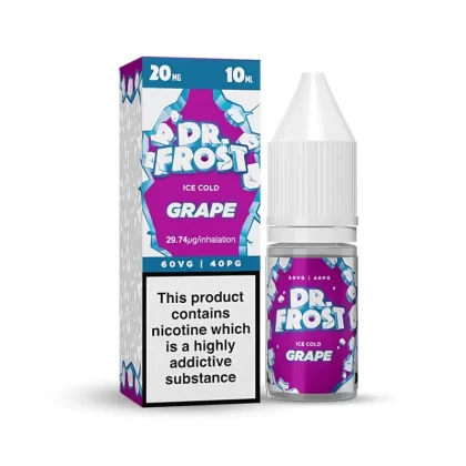 Dr Frost Grape Ice Nic Salt E-Liquid - 10 Pack - 20mg