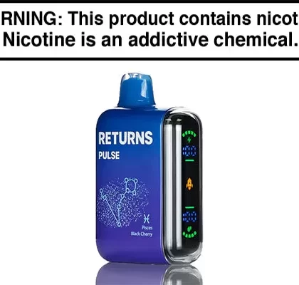 PULSE RETURNS 15K DISPOSABLE VAPE – 15,000 PUFFS - B-Pop, Black Cherry