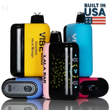 LaLa Bar Vibe 40K 40000 Puffs Disposable - 20mL - Texas Green Apple