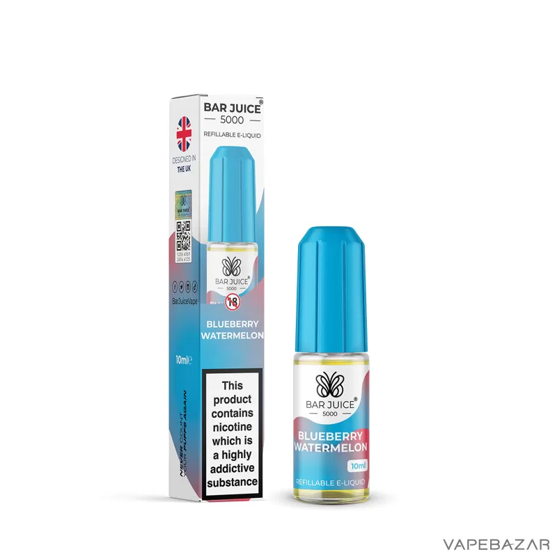 Bar Juice 5000 Nic Salt – Blueberry Watermelon - 10mg/ml, 5mg/ml; Glycerin, Nikotin-Benzoat - Image 3