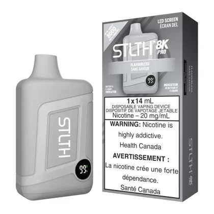 STLTH 8K Pro Disposable Vape Device - Flavourless - 20mg/ml