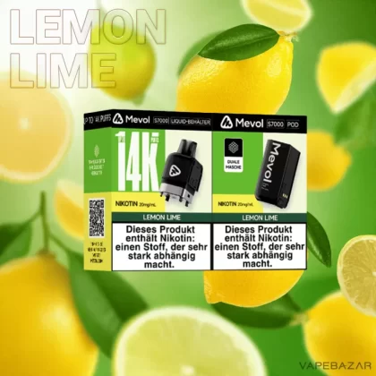 Mevol S7000 Pod – Lemon Lime - 20mg/ml