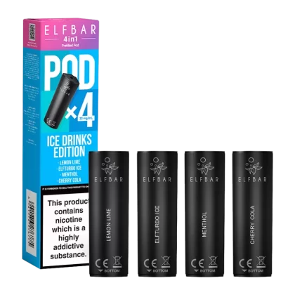 Ice Drinks Edition Elfbar 4in1 Pods - 20mg - Vape Product