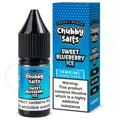 Sweet Blueberry Ice Nic Salt E-Liquid by Chubby Salts Legacy Range